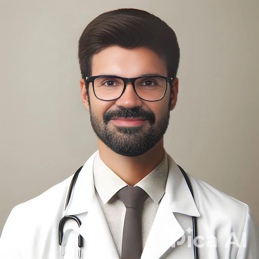 Dr. James com um pet